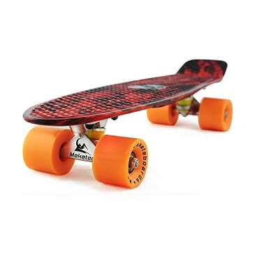 スケートボード スケボー クルーザー コンプリート キッズ ユース 子供 練習 直輸入 海外モデル Skateboards Complete 22 Inch Mini Cruiser Retro Skateboard for Kids Boys Youths Beginners