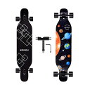 スケートボード スケボー ロングボード クルーザー コンプリート 直輸入 海外モデル Slendor Longboard Skateboard 42 inch Drop Through Deck Complete Maple Cruiser Freestyle, Camber Concave