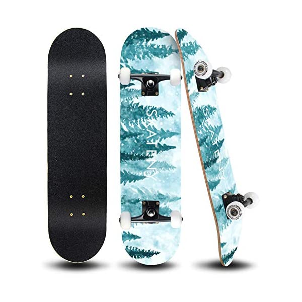 スケートボード スケボー ロングボード コンプリート キッズ ユース 子供 練習 直輸入 海外モデル ANDRIMAX Skateboards-Complete Skateboards for Beginners Kids Boys Girls Adults Youth-Standard Skateboards 31’’x8’’ with 7 Lays Maple Deck Pro Skateboards