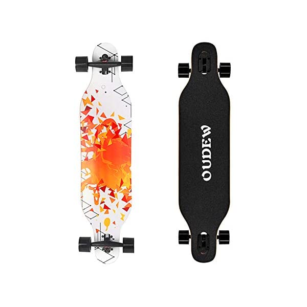 スケートボード スケボー ロングボード キッズ ユース 子供 練習 直輸入 海外モデル OUDEW Longboard Skateboard, 41 Inch 8 Layer Canadian Maple Drop Through Longboards for Kids Boys Girls Youths Beginners.