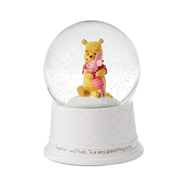 スノードーム ディズニー くまのプーさん ピグレット クリスマス プレゼント サンタクロース ツリー Winnie the Pooh Lullaby Water Globeのサムネイル