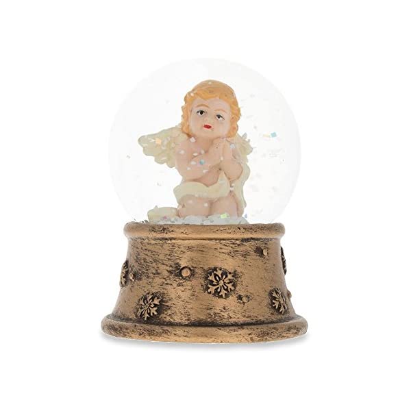 スノードーム エンジェル 天使 クリスマス プレゼント サンタクロース ツリー BestPysanky Praying Angel Miniature Snow...