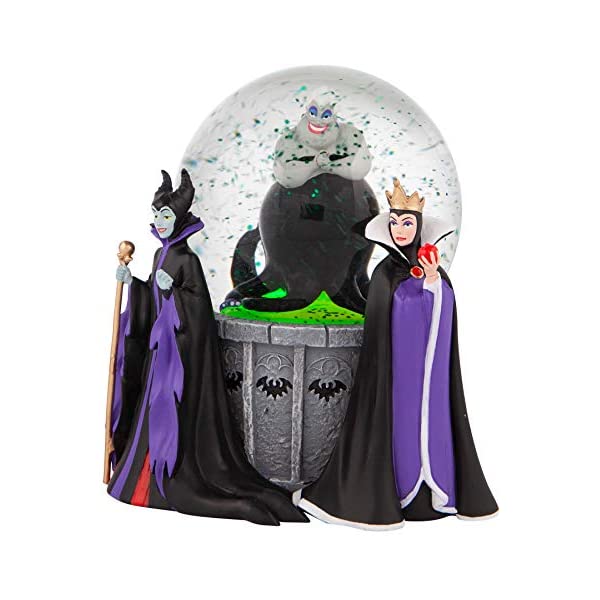 スノードーム ディズニー ヴィランズ ウースラ マレフィセント エビルクイーン クリスマス プレゼント サンタクロース ツリー Department 56 Di...