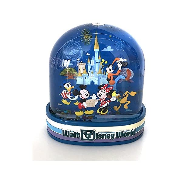 スノードーム ディズニー ミッキー クリスマス プレゼント サンタクロース ツリー Walt Disney World Mickey Mouse Four Parks Passport Plastic Snowglobe