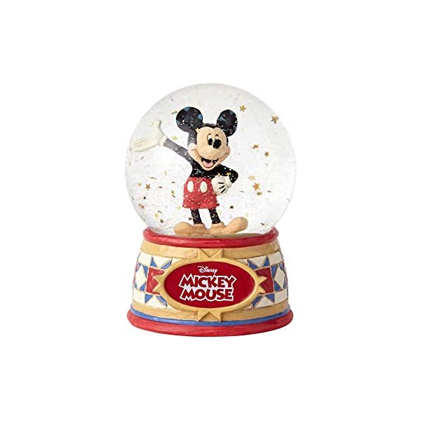スノードーム ディズニー ミッキー クリスマス プレゼント サンタクロース ツリー Disney Traditions Mickey Mouse 5 1/2-Inch Water Globe