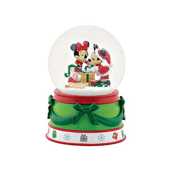 メーカー包装済 スノードーム ディズニー ミッキー ミニー クリスマス プレゼント サンタクロース ツリー Department 56 Mickey Minnie Snow Globe Paulmarkgroup Com