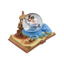 スノードーム ディズニー アラジン ジャスミン クリスマス プレゼント サンタクロース ツリー Hallmark 1CLX2011 Aladdin Waterglobe