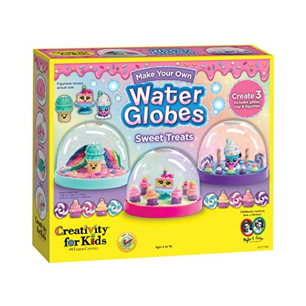 スノードーム 手作り ハンドメイド 自作 冬休み クリスマス プレゼント サンタクロース ツリー Creativity for Kids Make Your Own Water Globes Sweet Treats ? Create 3 DIY Dessert Themed Snow Globes