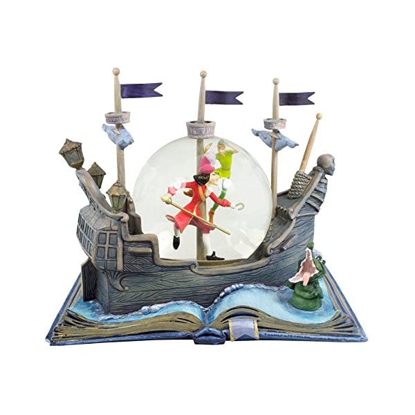 スノードーム ディズニー ピーターパン フック船長 クリスマス プレゼント サンタクロース ツリー Hallmark Disney Collection CLX2003 Peter Pan Water Globe