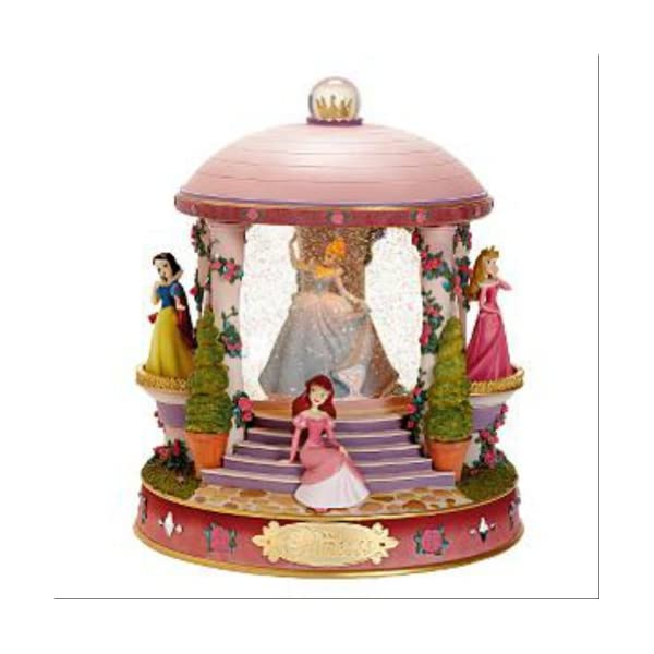 スノードーム ディズニープリンセス シンデレラ オーロラ アリエル 白雪姫 クリスマス プレゼント サンタクロース ツリー Disney Princess Snow Globe