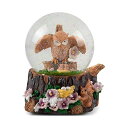 スノードーム フクロウ 梟 オウル クリスマス プレゼント サンタクロース ツリー Elanze Designs Wise Owl 100MM Music Wa...