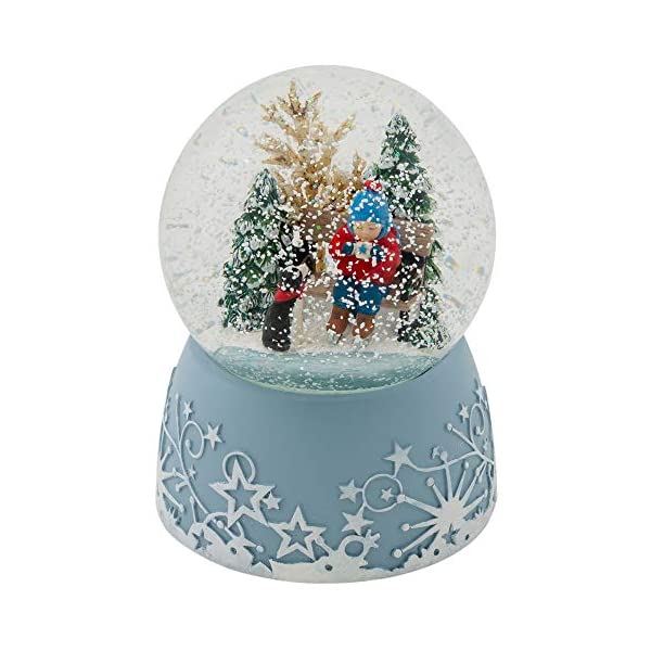 スノードーム アイススケート 子供 クリスマス プレゼント サンタクロース ツリー Roman Ice Skating Child With Hot Drink...