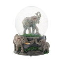 スノードーム ゾウ 象 エレファント クリスマス プレゼント サンタクロース ツリー Elanze Designs Elephant Pride Family ...