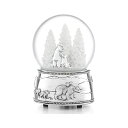 スノードーム ホッキョクグマ 熊 クマ クリスマス プレゼント サンタクロース ツリー Reed Barton 886529 North Pole Bound Polar Bear Cubs Musical Snowglobe