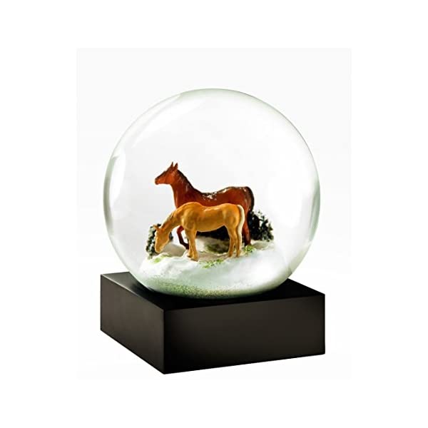 スノードーム 馬 ウマ クリスマス プレゼント サンタクロース ツリー Snow Globe (Horses)