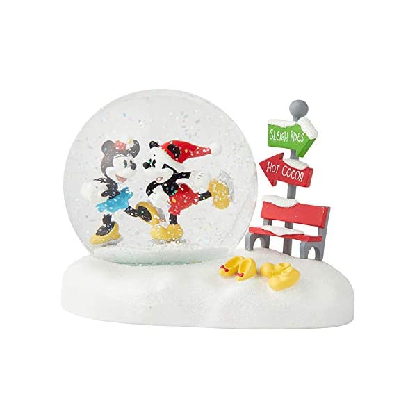 スノードーム ディズニー ミッキー ミニー クリスマス プレゼント サンタクロース ツリー Department 56 Disney Mickey and Minnie Waterball, 4.53 Inch, Multicolor