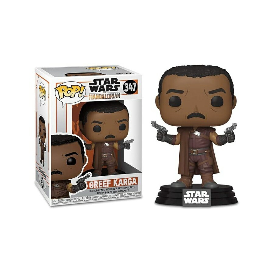 Rakuten - ファンコ スター・ウォーズ：マンダロリアン グリーフ・カーゴ・ポップ！ビニールフィギュア マルチカラー Funko Star Wars: The Mandalorian Greef Karga Pop! Vinyl Figure, Multicolour