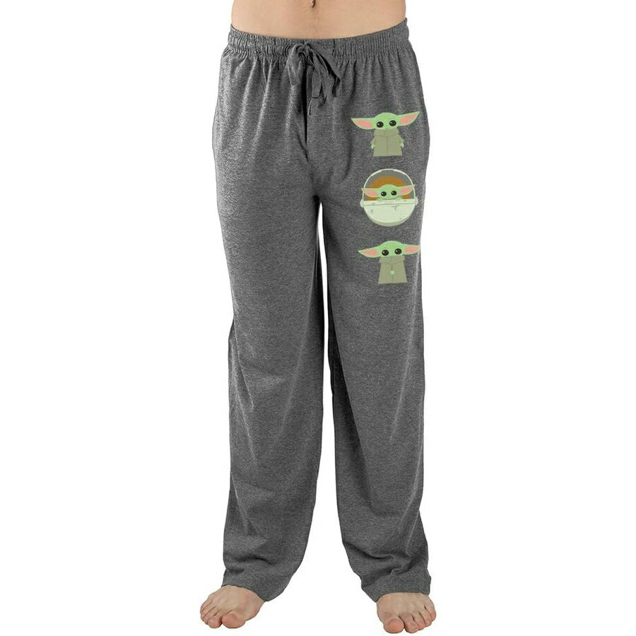 マンダロリアン ベイビー グローグー スターウォーズ メンズ グレー スリープ パジャマ パンツ The Mandalorian Baby Grogu Star Wars Mens Grey Sleep Pajama Pants