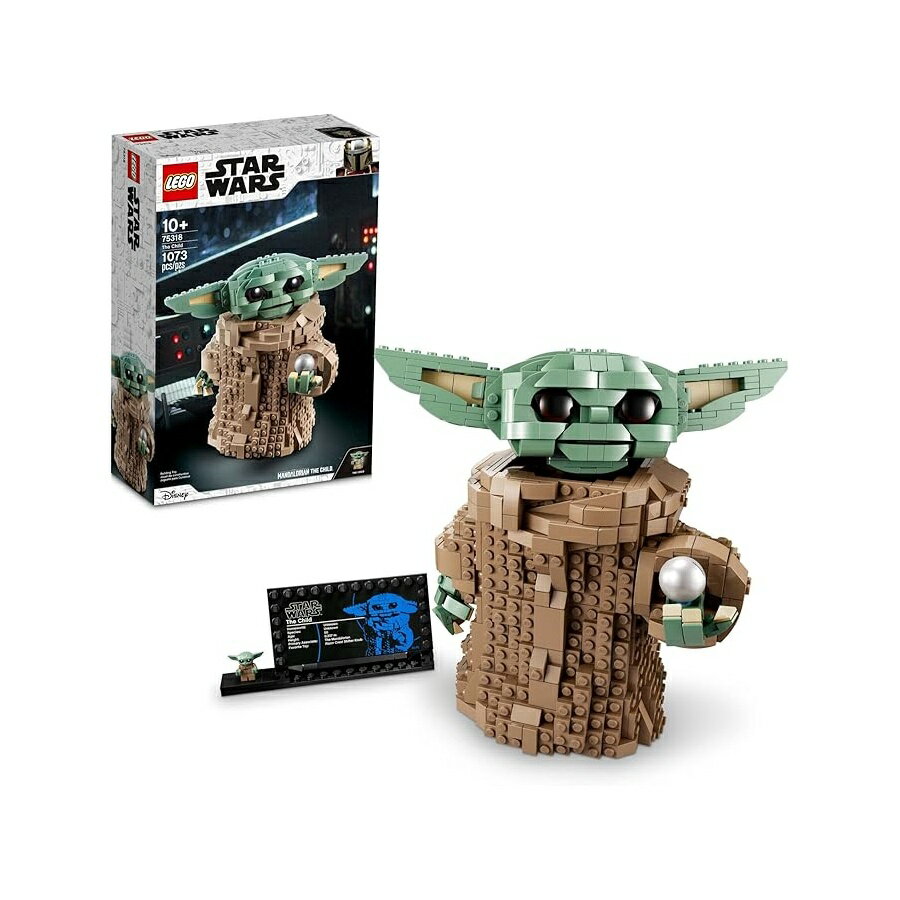 Rakuten - レゴ スター・ウォーズ: マンダロリアン シリーズ ザ・チャイルド 75318 ベビー ヨーダ グローグー フィギュア 組み立て玩具 男の子と女の子 ティーン向けの収集価値のある部屋の装飾 ミニフィギュアとネームプレート付き ギフトアイデア LEGO Star Wars: The