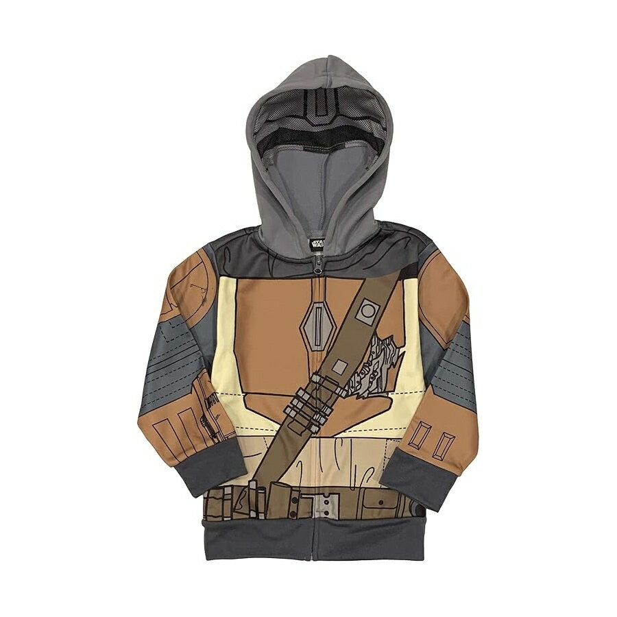 Rakuten - スター・ウォーズ マンダロリアン ボーイズ マンドー昇華コスチューム パーカー STAR WARS The Mandalorian Boys' Mando Sublimated Costume Hoodie