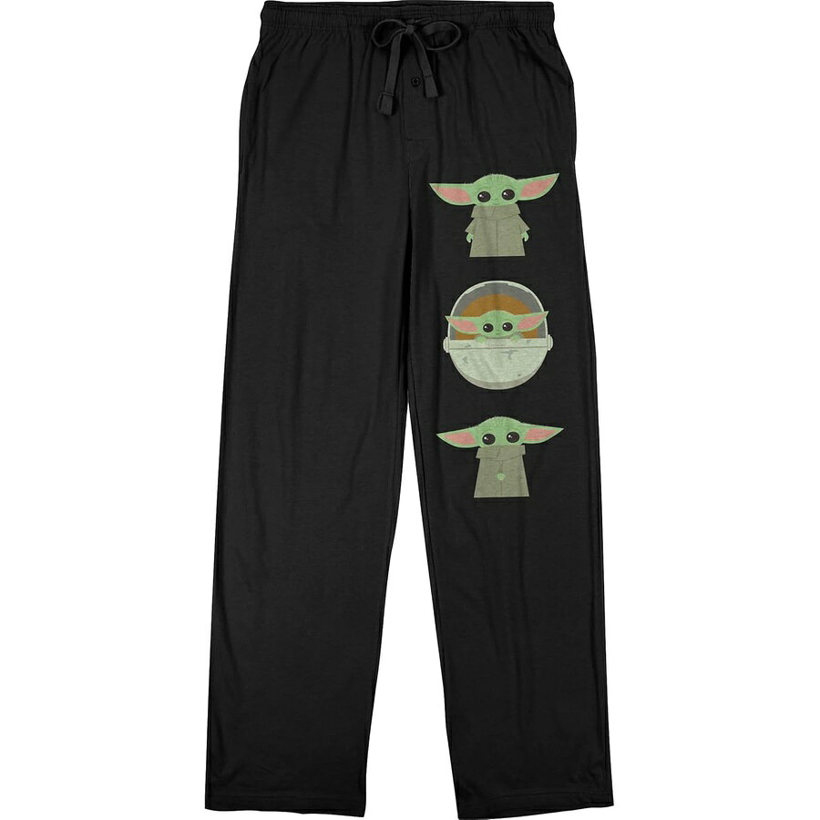 樂天商城 - マンダロリアン ベイビー グローグー スターウォーズ メンズ グレー スリープ パジャマ パンツ The Mandalorian Baby Grogu Star Wars Mens Grey Sleep Pajama Pants