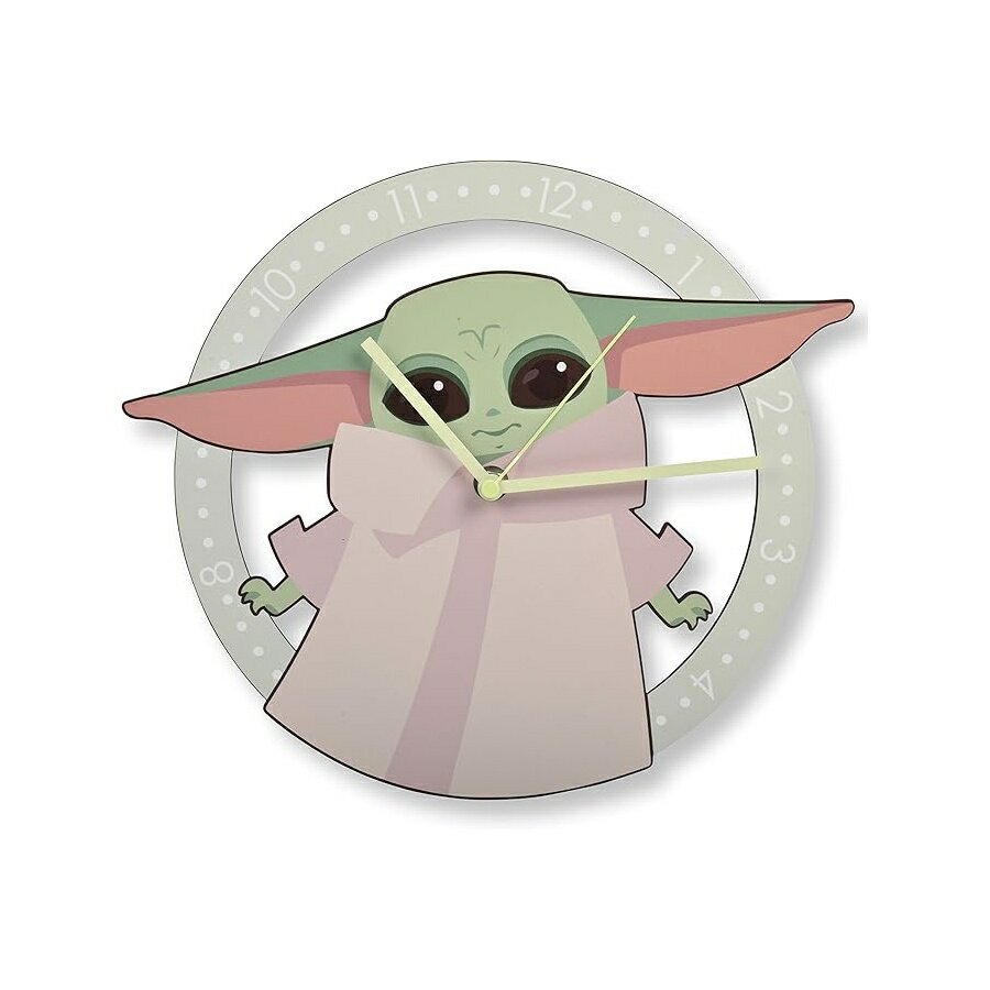 Accutime Watch スター・ウォーズ マンダロリアン ザ・チャイルド グローグー 掛け時計 フレームレス Accutime Watch Star Wars-The Mandalorian-The Child Wall Clock-Frameless
