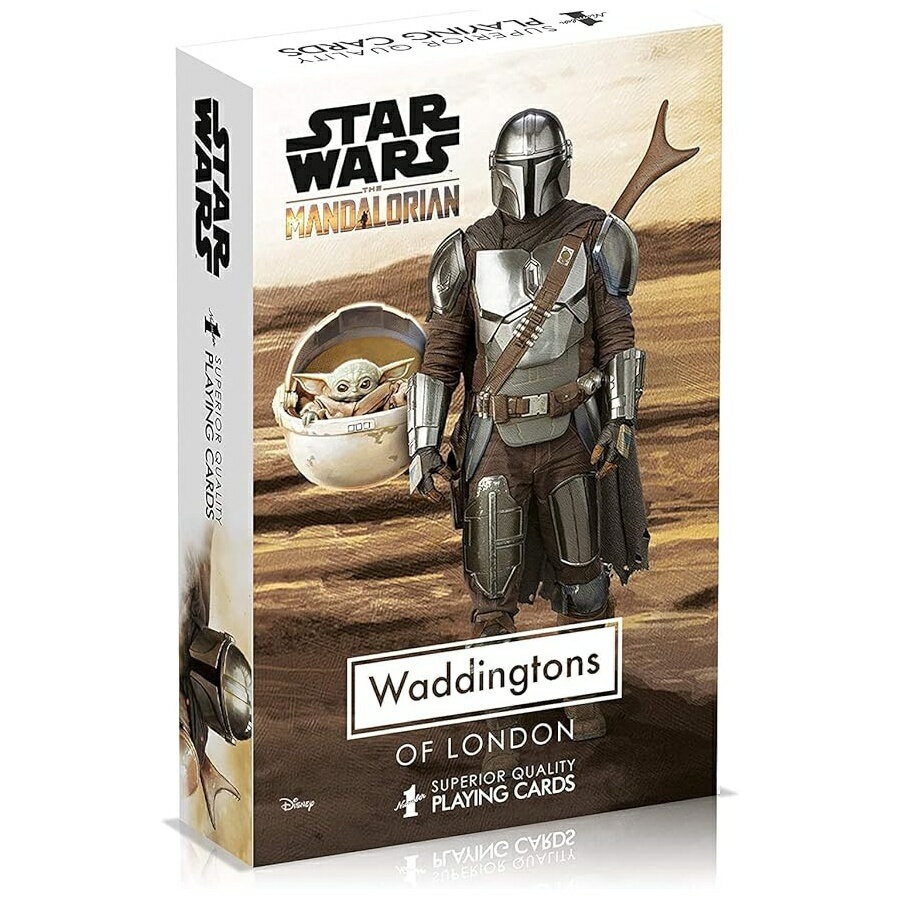 ワディントンズ WM00864-EN1-12 2021 1 トランプ スター・ウォーズ マンダロリアン マルチ Waddingtons WM00864-EN1-12 2021 1 Playing Cards-Star Wars The Mandalorian, Multi