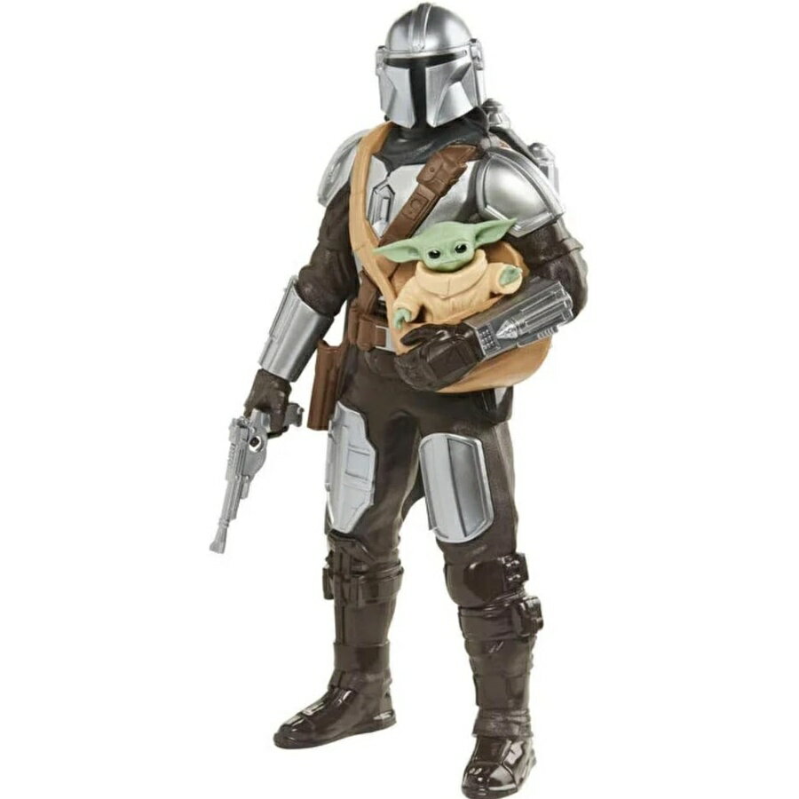 スター・ウォーズ ギャラクティック・アクション マンダロリアン & グローグー インタラクティブ 電子 12 インチスケール アクションフィギュア 対象年齢 4 歳以上の子供向けおもちゃ STAR WARS Galactic Action The Mandalorian & Grogu Interactive Electronic