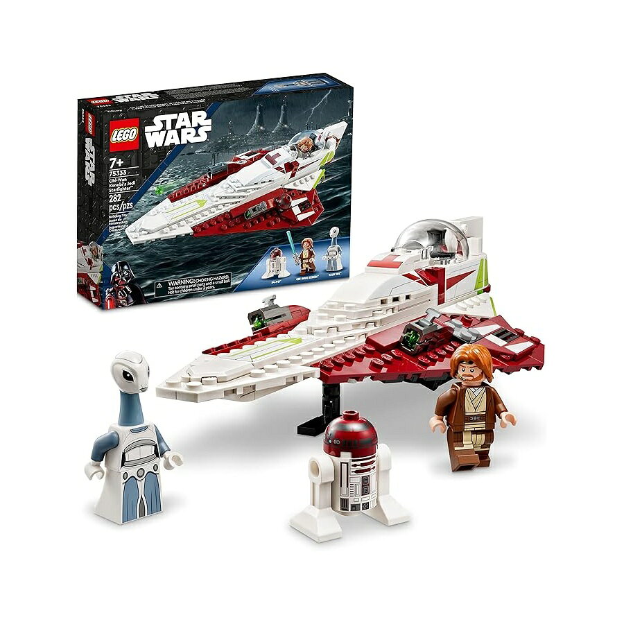 レゴ スター・ウォーズ オビ＝ワン・ケノービのジェダイ・スターファイター 75333 組み立ておもちゃセット ? ミニフィギュア ライトセーバー クローンの攻撃のクローン・スターシップが入っています 対象年齢7歳以上のお子様 男の子 女の子への素晴らしいギフトです