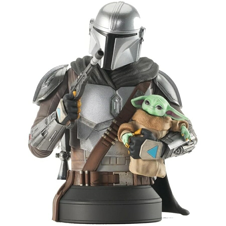 Diamond Select Toys スター・ウォーズ: マンダロリアン＆グローグー 1:6 スケール プレビュー限定バスト マルチカラー 6 インチ DEC219397 Diamond Select Toys Star Wars: The Mandalorian with Grogu 1:6 Scale Previews Exclusive Bust