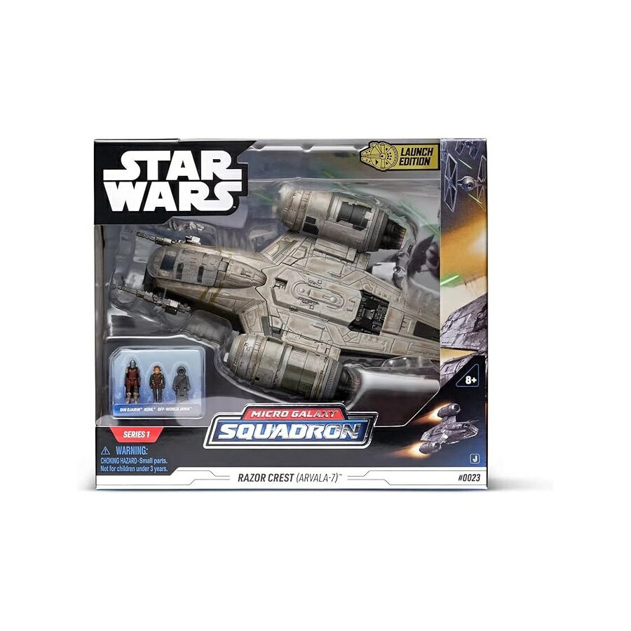 Rakuten - スター・ウォーズ マイクロギャラクシー中隊 スターシップクラス デラックス レイザー クレスト ARVALA-7 1 インチ ディン ジャリン クイール オフワールド ジャワで清掃済み SWJ0030 マルチカラー ビークル & フィギュア 対象年齢 8 歳以上 Star Wars Micro Galaxy