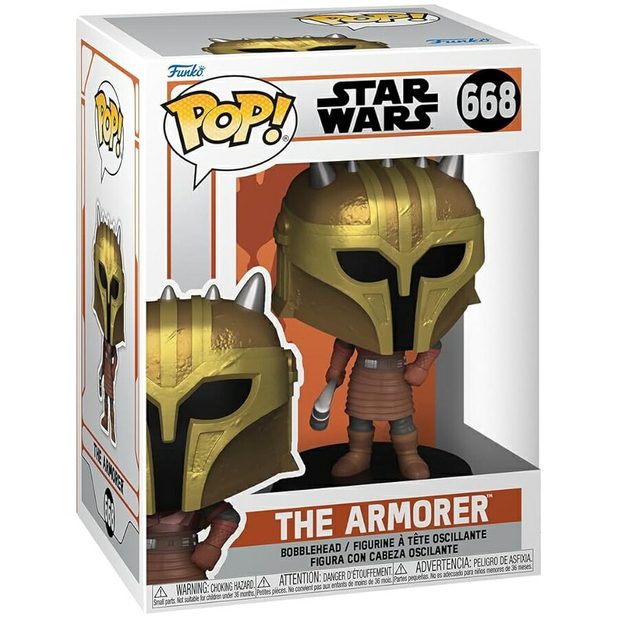 ファンコポップ！ スター・ウォーズ: 鎧職人マンダロリアン S9 鎧職人アモラー フィギュア ギフトアイデア 公式商品 子供&大人向け TV ファン コレクター向けモデル フィギュア Funko POP! Vinyl: Star Wars: The Armorer