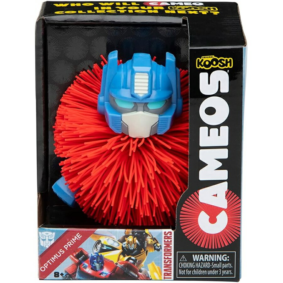 Koosh Cameos オプティマスプライム トランスフォーマー 触覚フィジェットボール ファン ギフト おもちゃ コレクター向け 大人と子供向け 対象年齢 8 歳以上 Koosh Cameos Optimus Prime Transformers Tactile Fidget Ball Fan Gift Toy Collectible for Adults