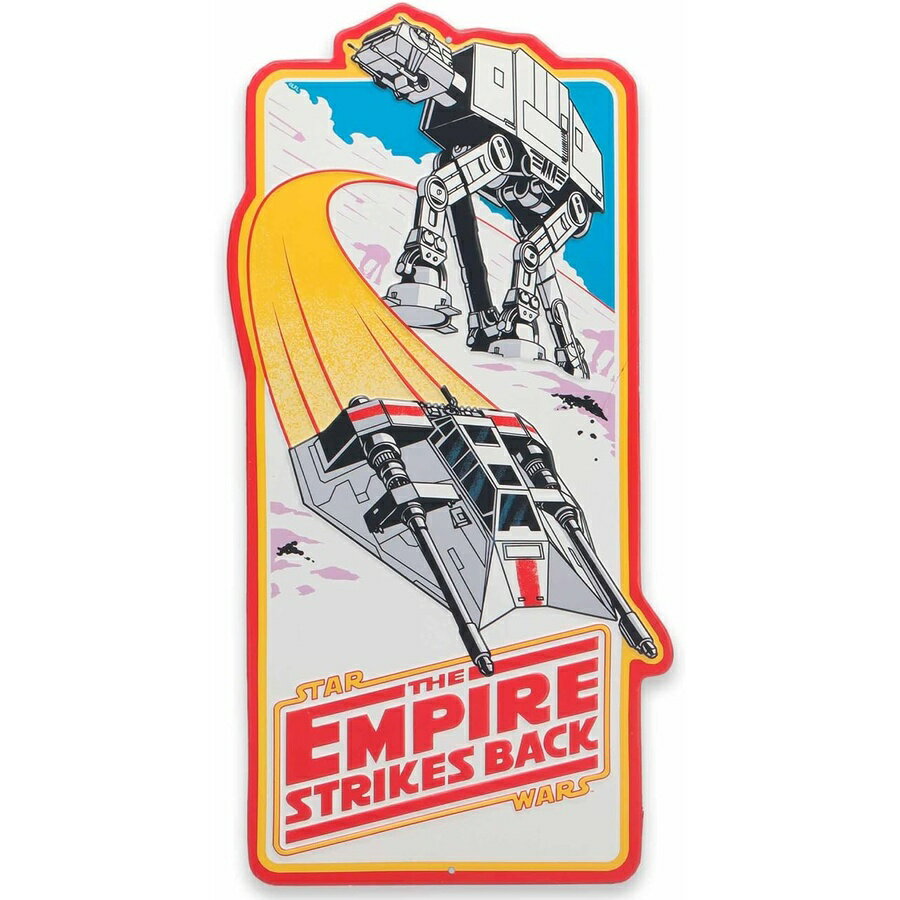 ディズニー スターウォーズ 帝国の逆襲 ホスの戦い エンボスメタルサイン レトロスターウォーズ 壁装飾 ホーム用 Disney Star Wars The Empire Strikes Back Battle of Hoth Embossed Metal Sign Retro Star Wars Wall Decor for Home