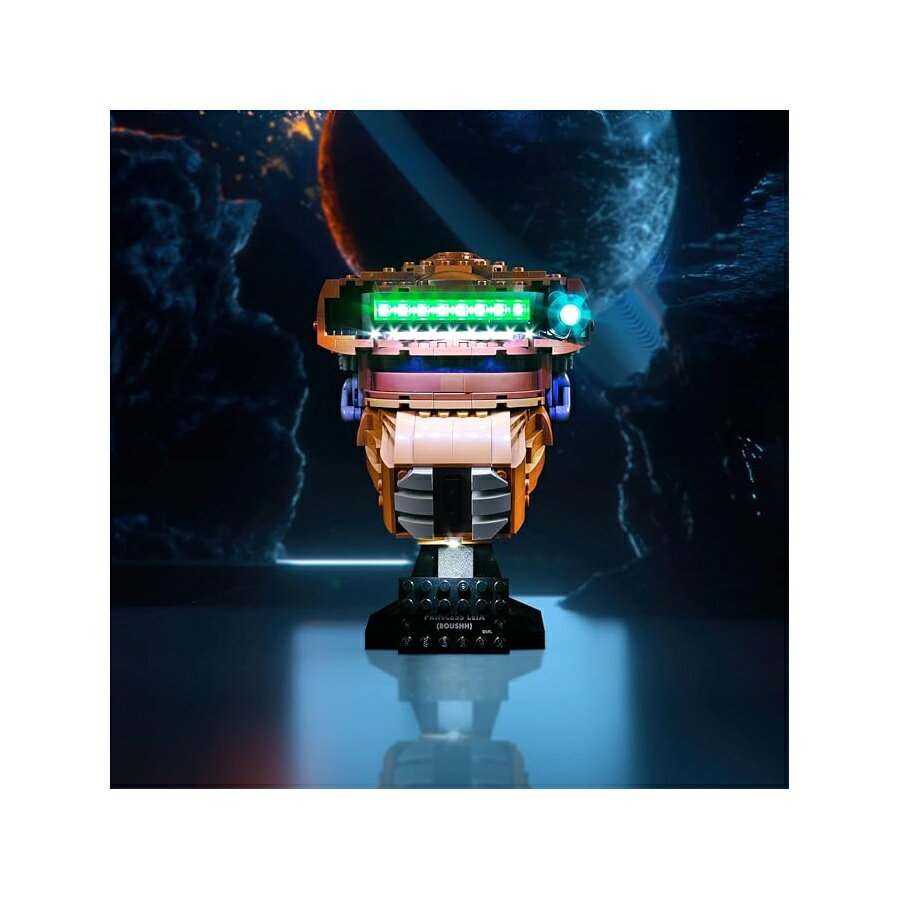 LED ライトキット レゴ レイア姫 (ブーシュ) ヘルメットに対応 75351 DIY ライト レイア姫 レゴ ヘルメットに対応 クリエイティブ装飾照明 VONADO LED Light Kit Compatible with Lego