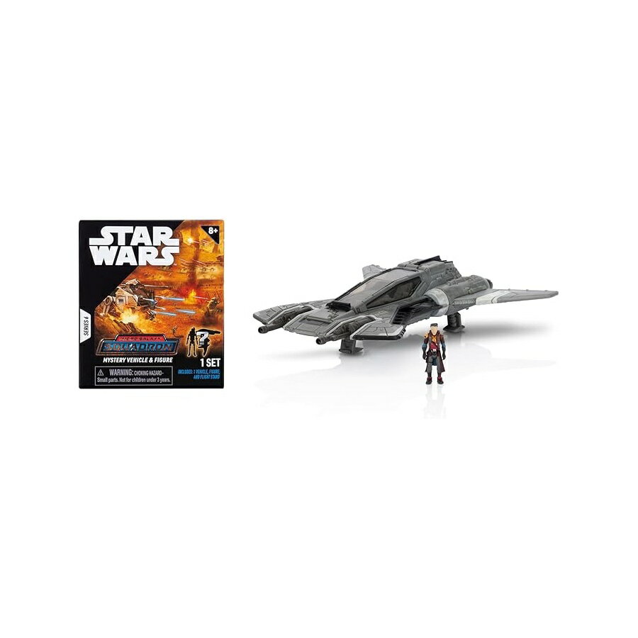 Star Wars マイクロ ギャラクシー スコードロン パイレーツ スナッブ ファイター 【ランダム1体】 バンドル アクセサリー付き 5 インチおよび 2.5 インチ車両 Star Wars Micro Galaxy Squadron Pirate Snub Fighter Mystery Bundle 5-Inch and 2.5-Inch