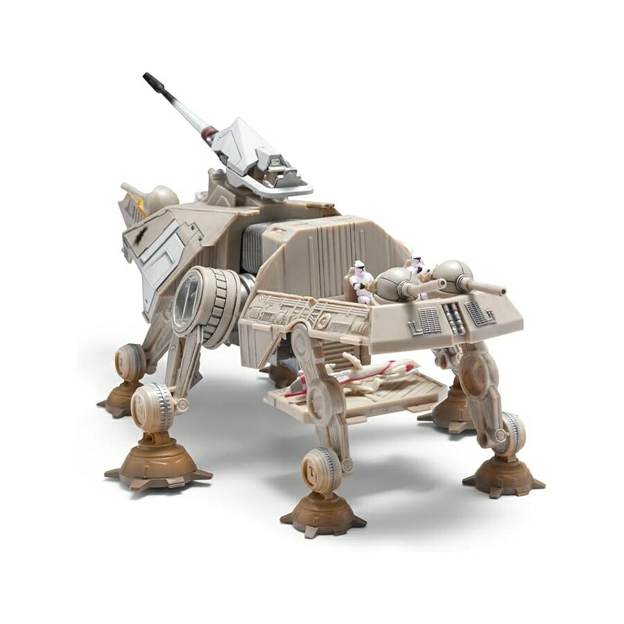 スター ウォーズ マイクロ ギャラクシー スコードロン at-TE 2.5インチのスピーダーと5つの1インチのマイクロフィギュアアクセサリーを備えた9インチの6本脚車両 Star Wars Micro Galaxy Squadron at-TE 9-inch Six-Legged Vehicle with 2.5-Inch Speeder and Five