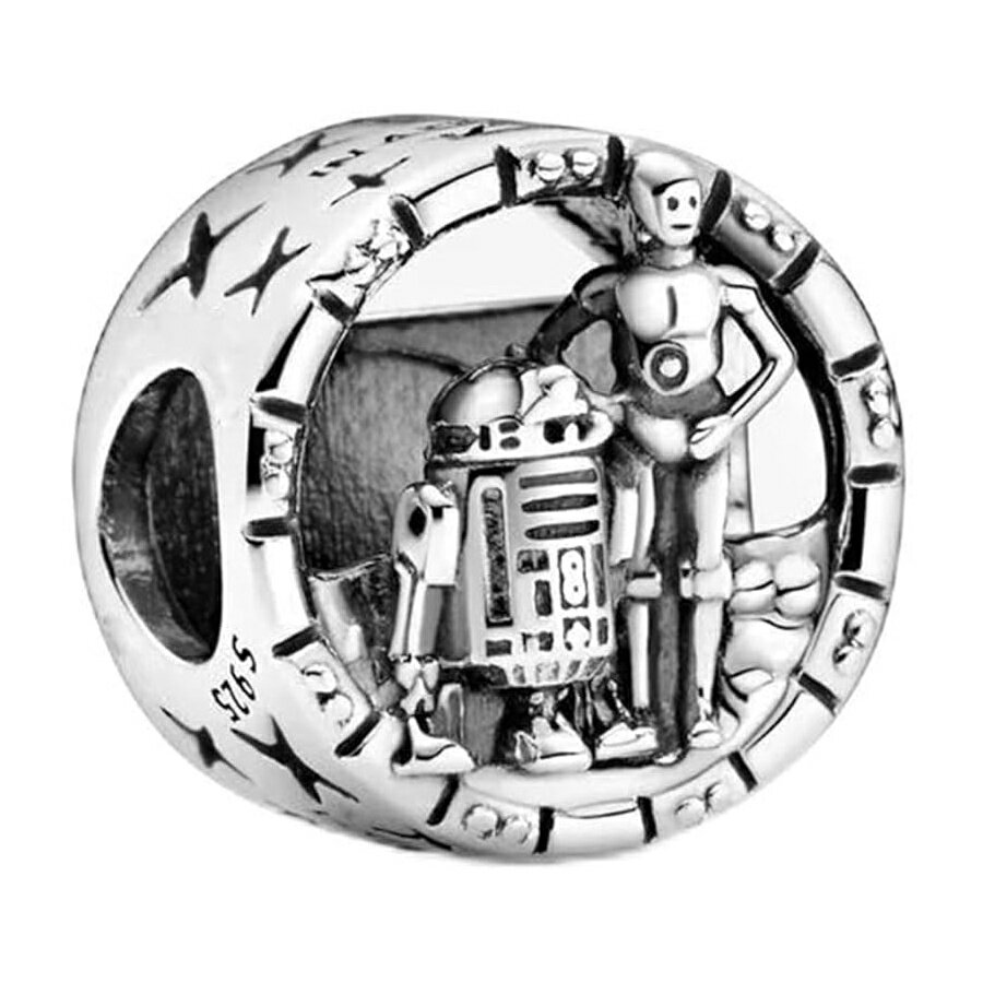 スターウォーズシリーズブラブラチャームフィット ブレスレット ネックレス ファッションギフト 925 スターリングシルバー DIY ジュエリー Star War series Dangle Charms Fit Women Bracelet Necklaces Fashion Gifts 925 Sterling Silver DIY Jewelry