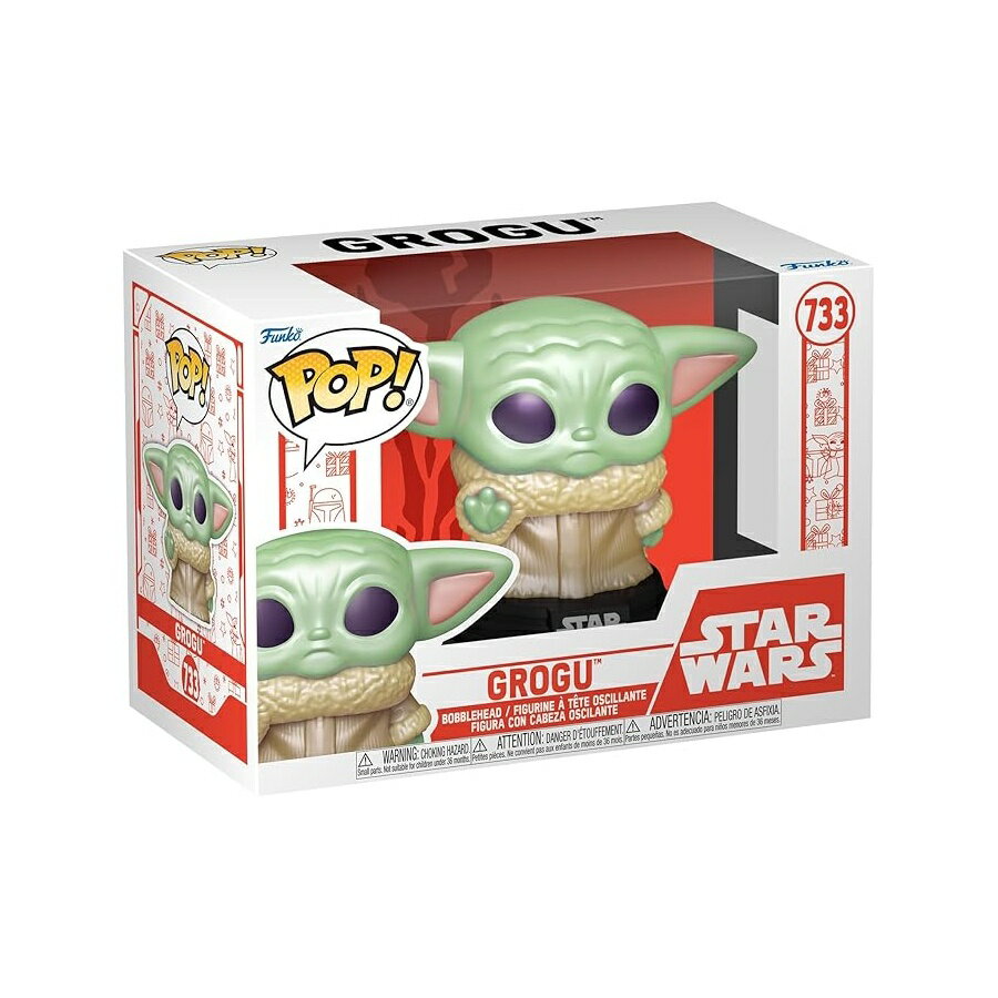 ファンコPOP! スター・ウォーズ: ホリデー グローグー ザ・チャイルド ベビーヨーダ フィギュア ギフトアイデア 公式商品 子供&大人向け Funko POP! Star Wars: Holiday Grogu The Child Baby Yoda Collectable Vinyl Figure Gift