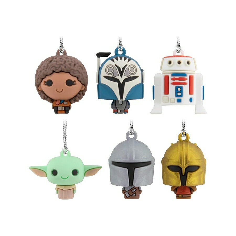 Rakuten - Hallmark ミニクリスマスオーナメント スターウォーズ:マンダロリアン ミニチュアオーナメント 飛散防止 6個セット スターウォーズファンへのギフト Hallmark Mini Christmas Ornaments, Star Wars: The Mandalorian Miniature Ornaments, Shatterproof, Set of 6, Gifts