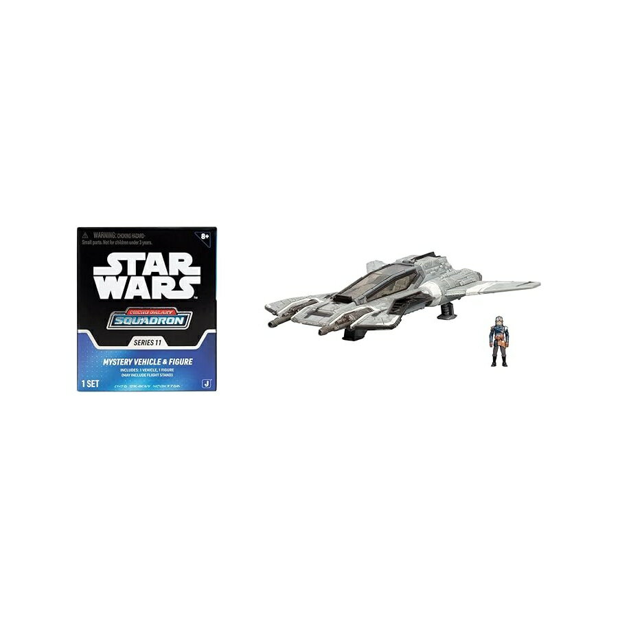 Star Wars マイクロ ギャラクシー スコードロン パイレーツ スナッブ ファイター 【ランダム1体】 バンドル アクセサリー付き 3 インチおよび 2.5 インチ車両 Star Wars Micro Galaxy Squadron Pirate Snub Fighter Mystery Bundle 3-Inch and 2.5-Inch