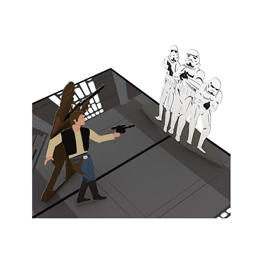スターウォーズ デススター ショーダウン ポップアップカード 3D カード バースデーカード グリーティングカード Lovepop Star Wars The Death Star Showdown Pop Up Card, 3D Card, Birthday Card, Greeting Card