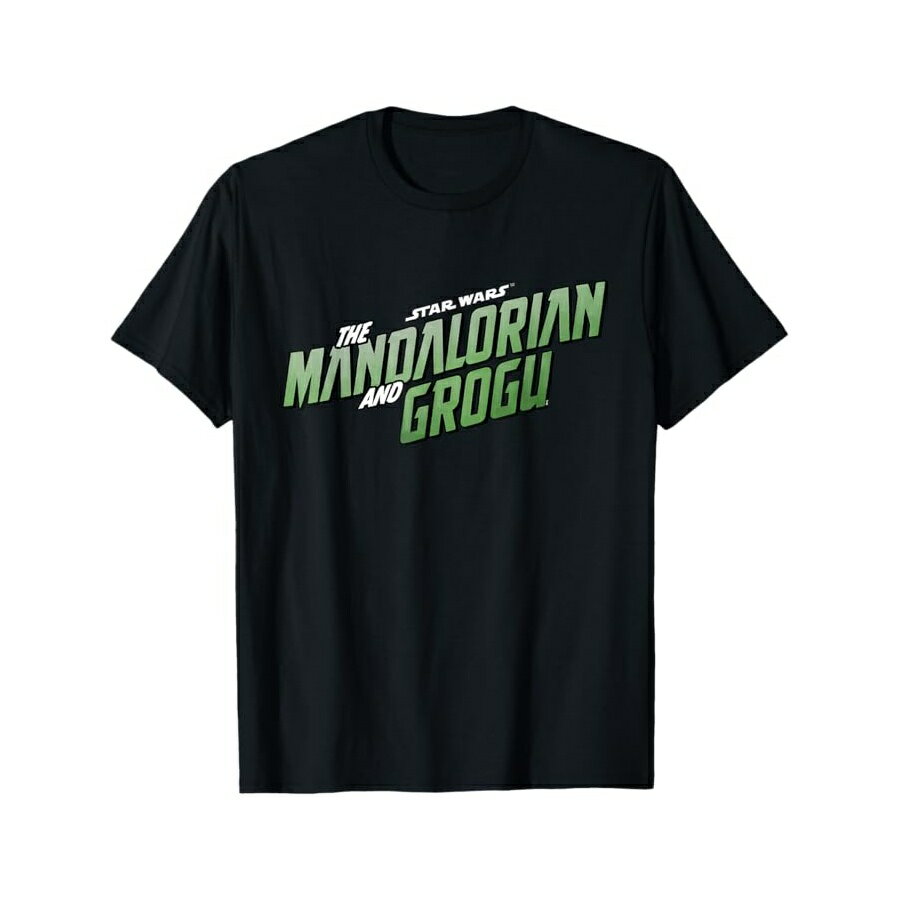 乐天商城 - スター・ウォーズ マンダロリアンとグローグの公式映画ロゴ Tシャツ Star Wars The Mandalorian and Grogu Official Movie Logo T-Shirt
