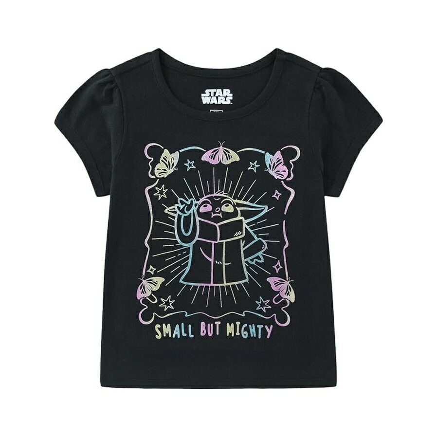 Rakuten - スターウォーズ マンダロリアン グローグー ガールズ 半袖 T シャツ 大きい子供用 STAR WARS Grogu Girls Short Sleeve T-Shirt for Big Kids