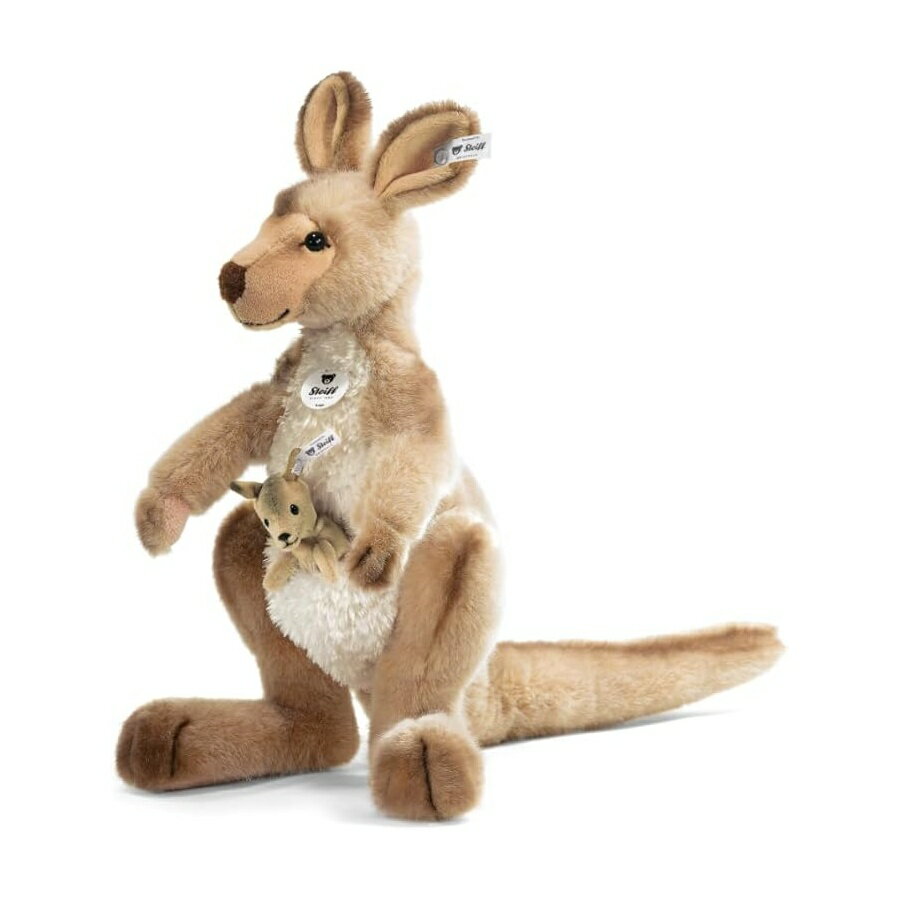 樂天商城 - シュタイフ 064623 Kango カンガルー ぬいぐるみ 動物おもちゃ ベージュ先端 16 インチ Steiff 064623 Kango Kangaroo Plush Animal Toy, Beige Tipped 16 inches