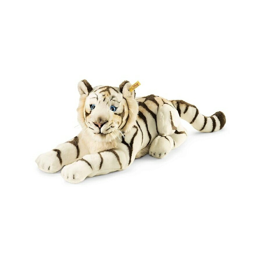 Rakuten - シュタイフ バーラット ホワイトタイガー ストライプホワイト 18インチ Steiff Bharat The White Tiger, Striped White, 18