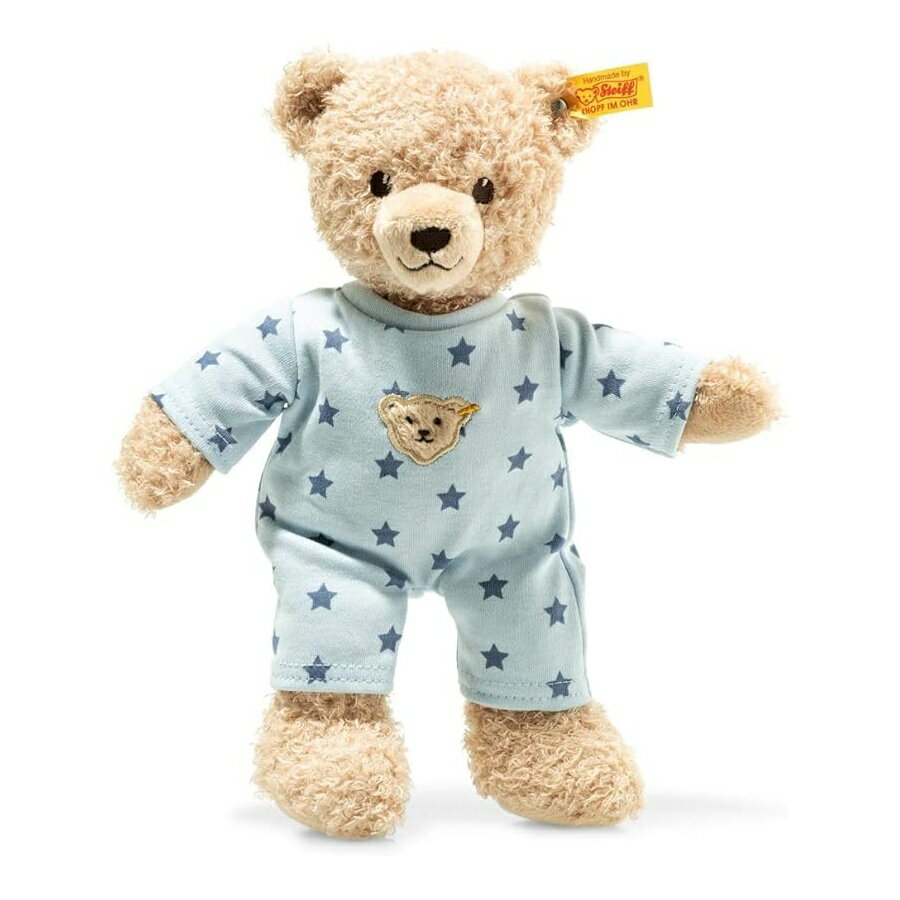 シュタイフ Steiff Baby Teddy & Me テディベア ボーイ パジャマ付き ベージュ/ブルー Teddy Bear Boy with Pajamas, Beige/Blue