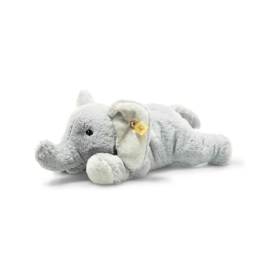 Rakuten - シュタイフ ワイルド アニマルズ エルナ エレファント ぬいぐるみ グレー 11インチ Steiff Wild Animals Elna Elephant Plush Stuffed Animal Toy, Grey, 11