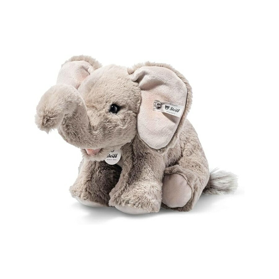 シュタイフ テディ フォートゥモロー イーディ 065163 エレファント 24 cm ライトグレー Steiff Teddies for Tomorrow Edie 065163 Elephant 24 cm Light Grey
