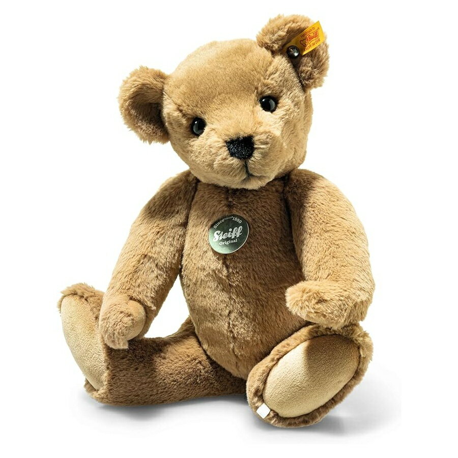 Rakuten - シュタイフ オリジナル リオ テディベア ぬいぐるみ リサイクル PET 製 14 インチ Steiff Originals Lio Teddy Bear Plush Stuffed Animal Made from Recycled PET, 14